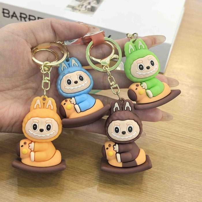 Wholesale Little Sheep Keychain Creative Silicone Doll Pendant Car Keychain Accessories