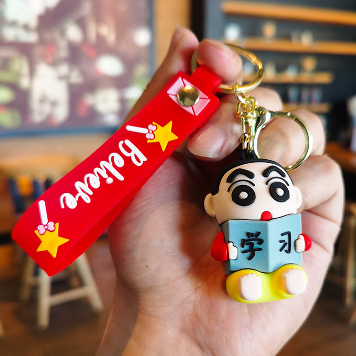 Wholesale Cartoon boy Bag Pendant Car Key Ring