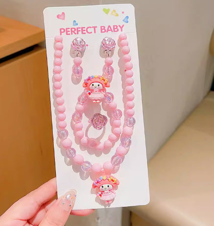 Wholesale Sweet Children Princess Jewelry Beaded Necklace