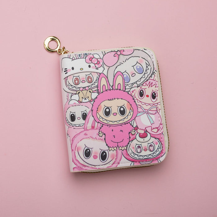 Wholesale Cute Cartoon Print Short Kids Wallet