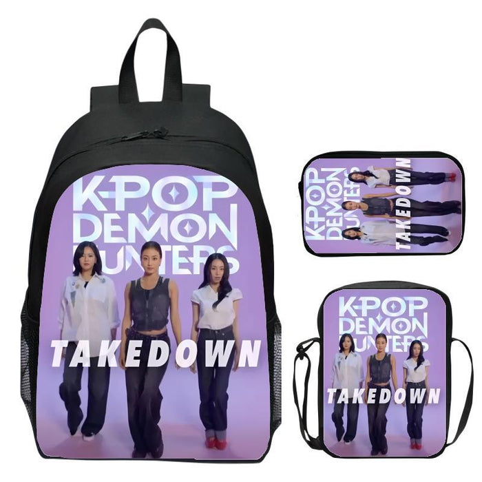Wholesale K-Pop Three-Piece Suit Primary and Secondary School Student School Bag Customized Backpack