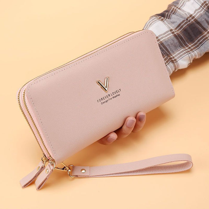 Wholesale PU Long Wallet with Sequins Fresh Sweet Style Everyday Use Gift MOQ≥3