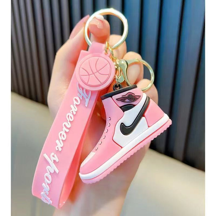 Wholesale 3D silicone basketball shoe keychains