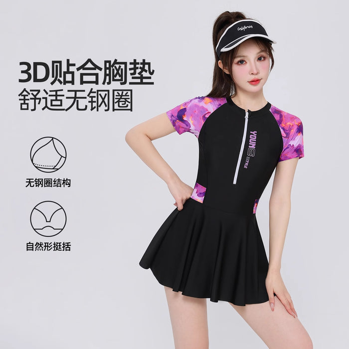 Wholesale New high-end one-piece conservative swimsuit for soaking in hot springs