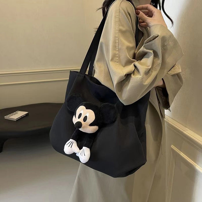 Wholesale Cartoon Tote Bag Shoulder Cute Mickey Crossbody Bag Niche Large Capacity Doll Bag Canvas Bag