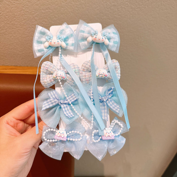 Wholesale Acrylic Bow Yarn Cartoon Children's Hair Clip JDC-HC-Hengy007