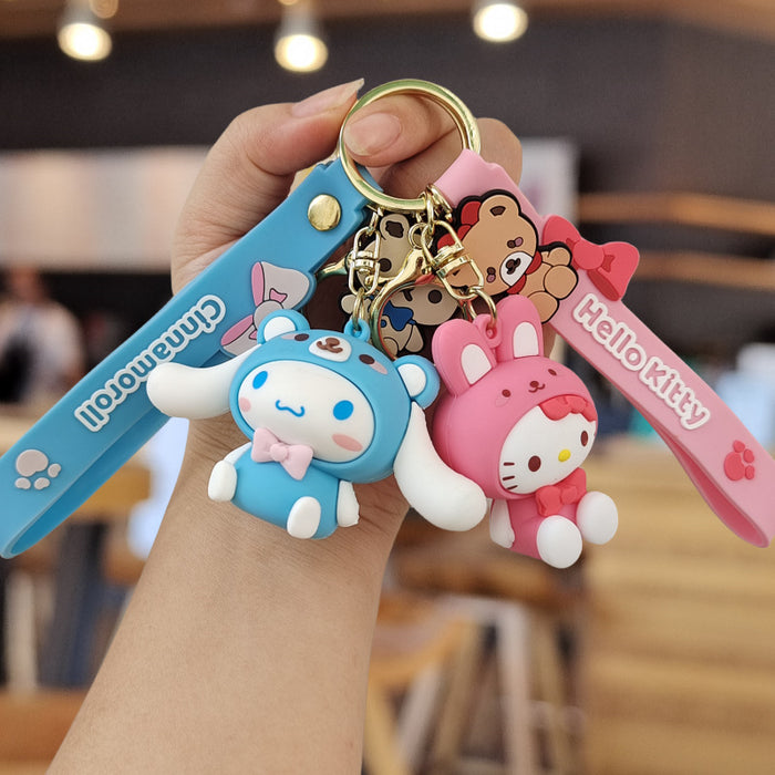 Wholesale Cartoon Silicone Doll Keychain JDC-KC-ZhuoRan015