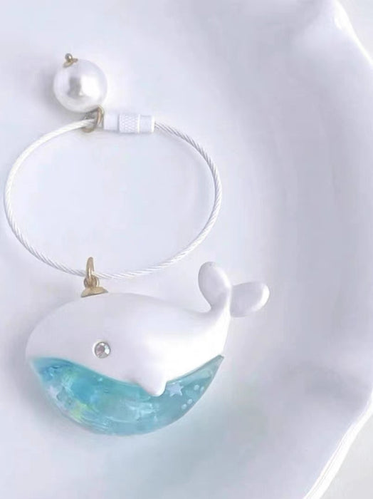 Wholesale whale pendant keychain