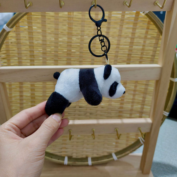 Wholesale Cute Panda Doll Keychain Pendant Bag Pendant Small Gift Plush Doll Gift Wholesale