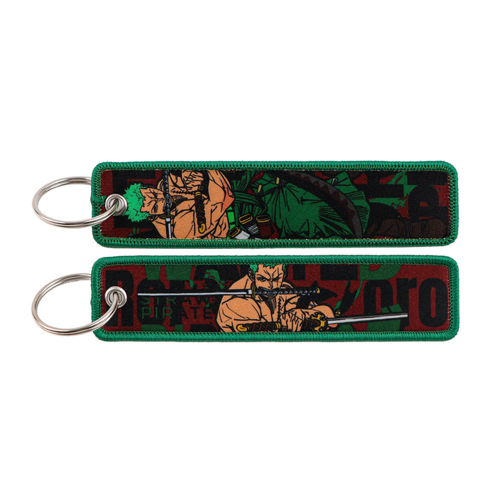 Wholesale Woven Label Keychain Cartoon Keychain Bag Pendant Woven Fabric Chain
