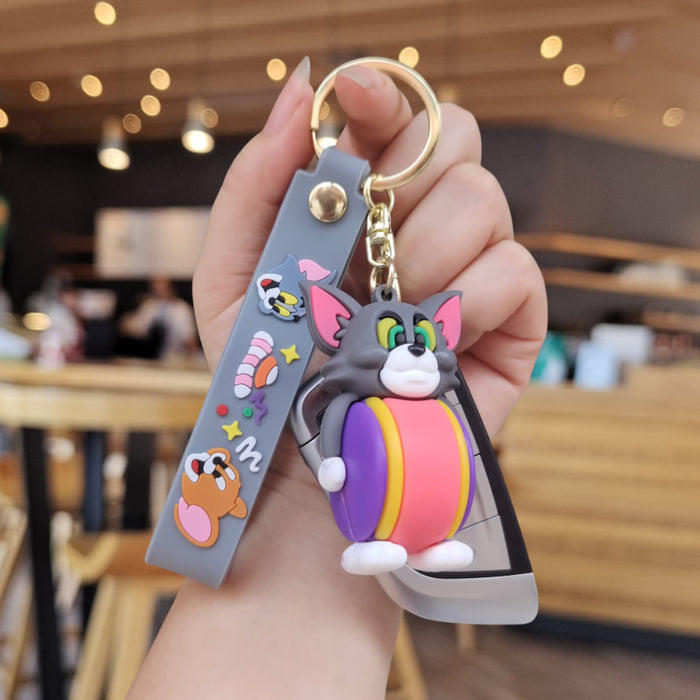 Wholesale Cartoon Dessert Keychain Cute Schoolbag Pendant Creative Car Key Chain