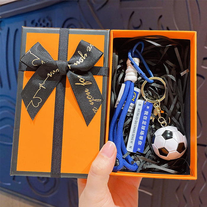 Wholesale Cartoon Football Trophy Keychain ABS Purple Car Key Accessory