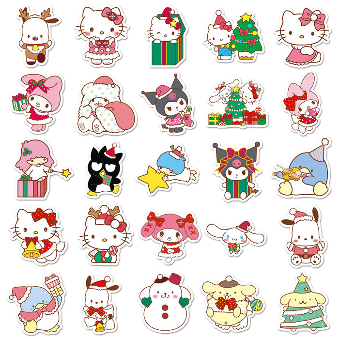 Wholesale 50pcs Christmas Cartoon Cute Waterproof  Stickers