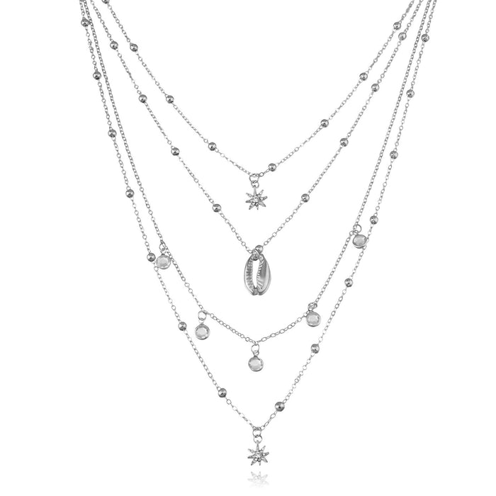Wholesale Full Diamond Hexagram Pendant Necklace
