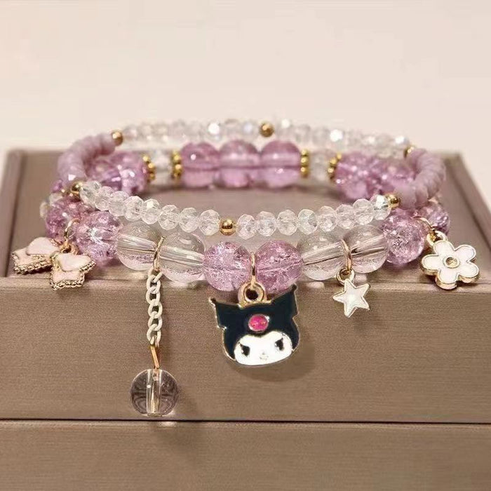 Wholesale Crystal bead cute bracelet, holiday gift giveaway