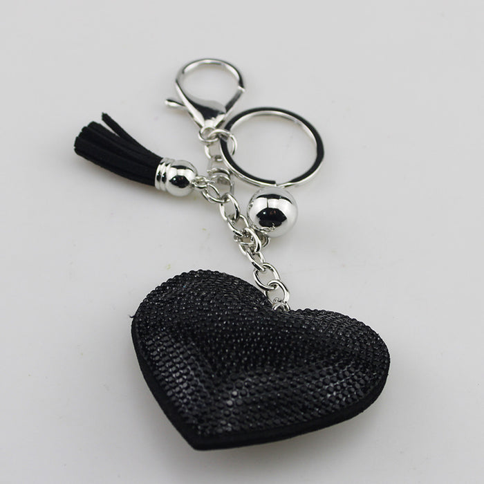 Wholesale Heart Shaped Rhinestone Keychain Fashion Accessory For Gift Boutique Resale