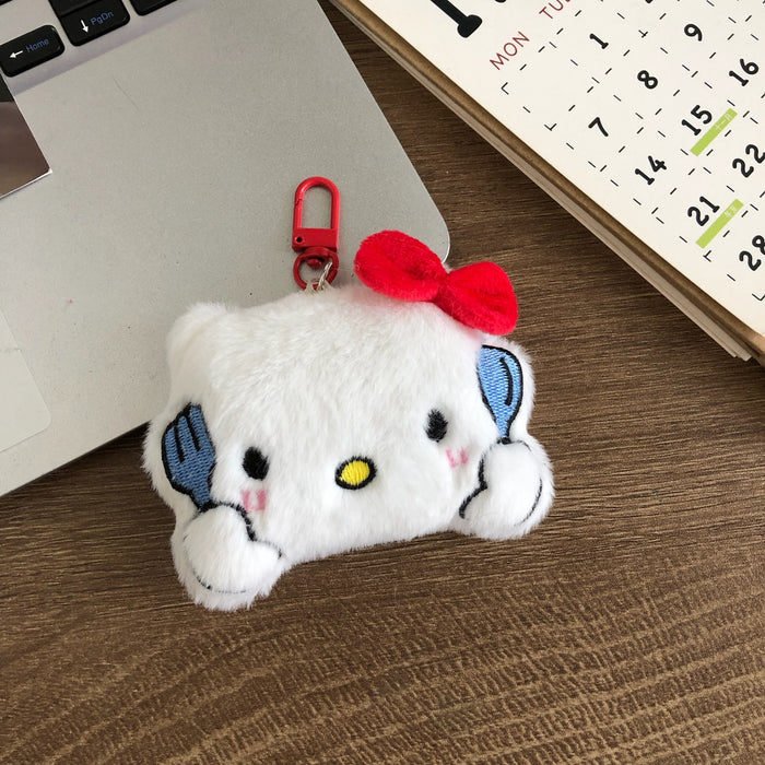 Wholesale Cute expressions, boys' bags, pendants, girls' hearts, backpacks, keychains, car plush toys, hanging decorations