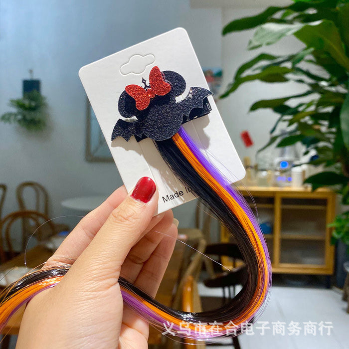 Wholesale Trendy Pumpkin  Hair Clip For Kids Costume Flowing Hair Accessory For Party Dance Performance