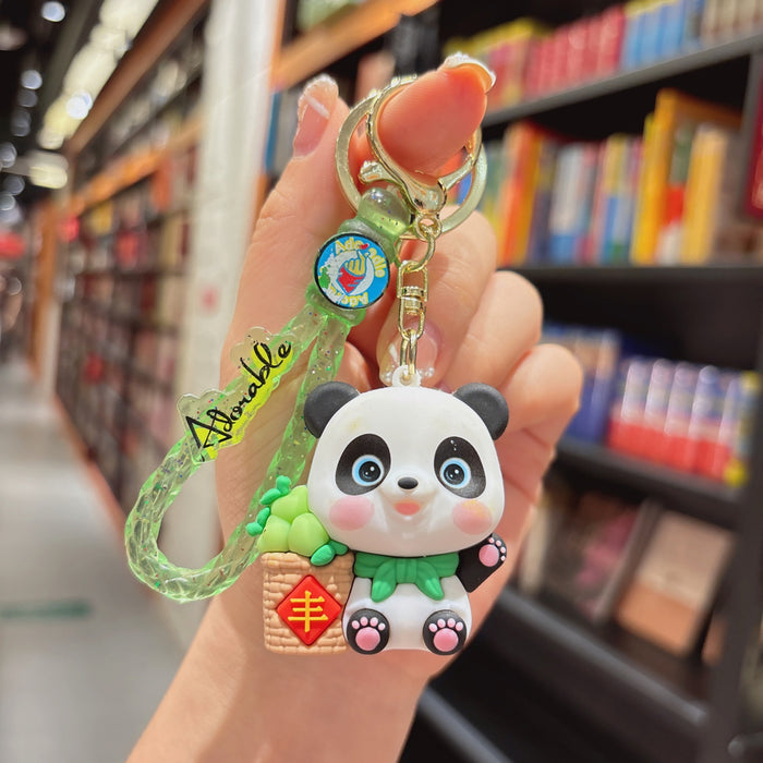 Wholesale  panda key chain pendant bag key chain small pendant