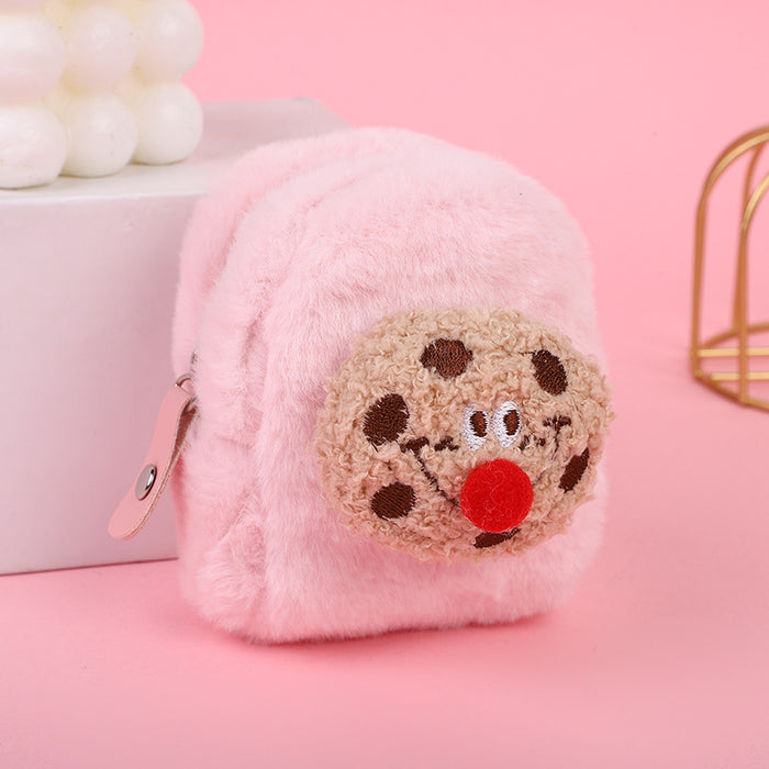 Wholesale Plush small change purse mini cartoon cute wallet