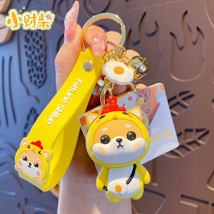 Wholesale Cartoon Zodiac Horse Silicone Keychain Cute Chinese New Year Gift Keyring