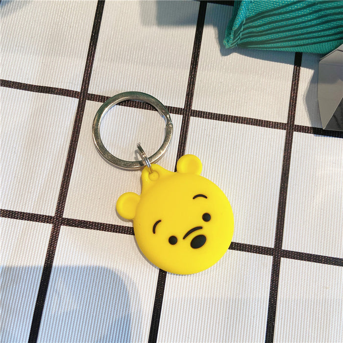 Wholesale PVC Protective Cover Cartoon Cute Anti-lost Device Silicone Protective Cover Keychain JDC-KC-YiJia001