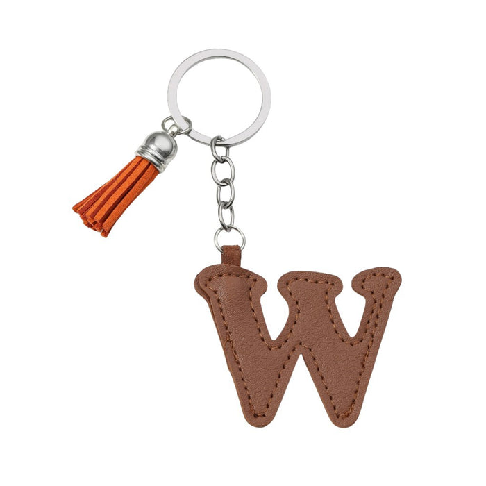 Wholesale PU Leather 26 English Letters Keychain JDC-KC-RongRui063