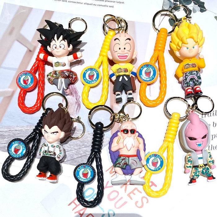 Wholesale Anime PVC Keychain Cute Figure Bag Charm And Car Key Accessory Decorative Gift