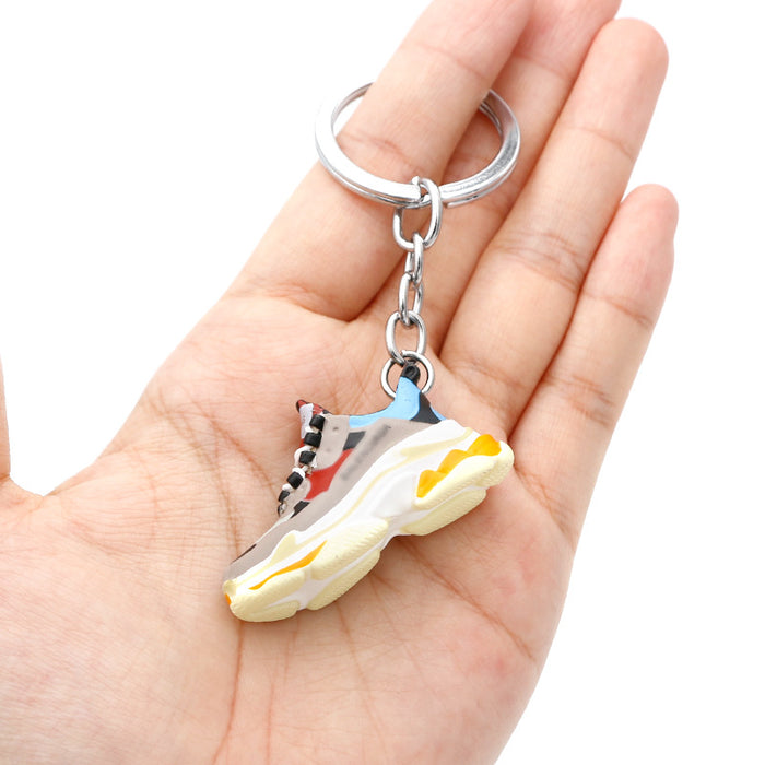 Wholesale PVC Basketball Shoe Model Keychain JDC-KC-QLPing012