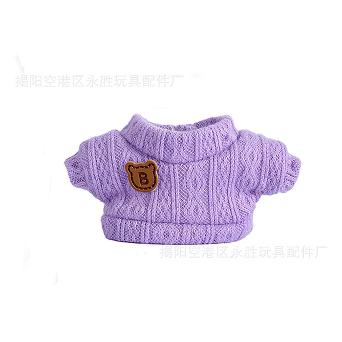 Wholesale 6pcs/set Only Clothes Are Suitable for Vinyl Dolls,  Plush Dolls and Other Wearable Wool Clothes to Change Clothes