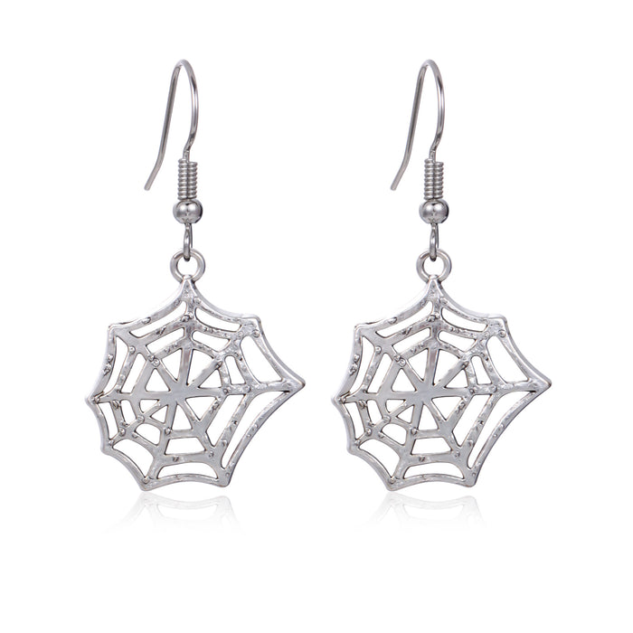 Wholesale 3pcs Halloween Series Skull Pumpkin Zinc Alloy Diamond Earrings JDC-ES-BinL010