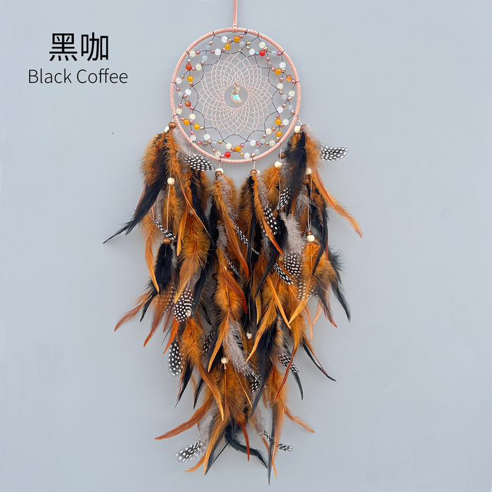 Wholesale Handwoven Dreamcatcher Wall Hanging Home Decor Feather MOQ≥2