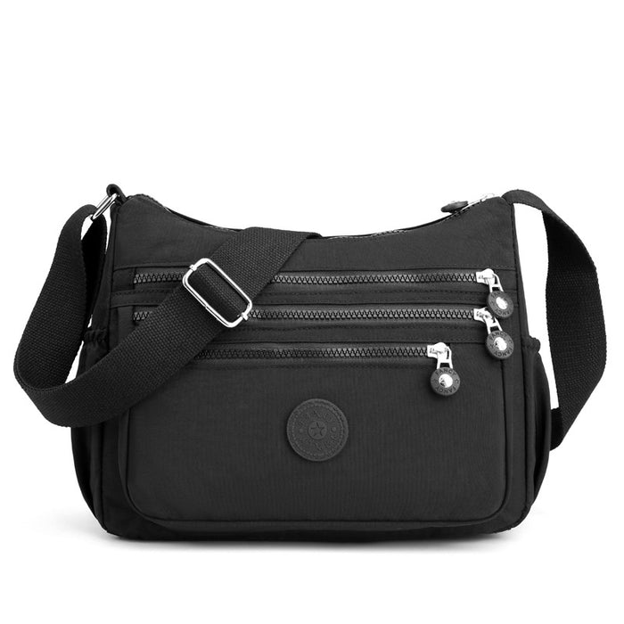 Wholesale Nylon cloth multi-layer shoulder bag,  lightweight,  simple and casual messenger bag,  large capacity mother' s money bag