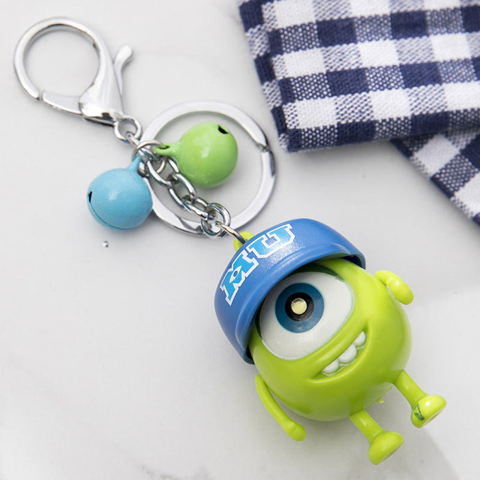 Wholesale I Loveyou Luminous and Loud Green Man Keychain with Big Eyes JDC-KC-HHY001