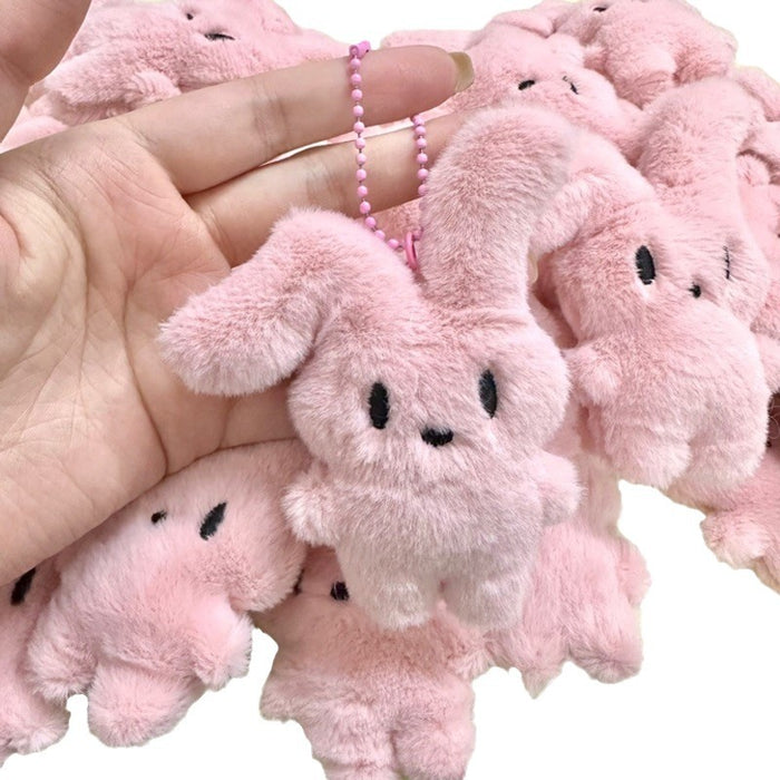 Wholesale Rabbit keychain cute and sweet plush backpack pendant accessory