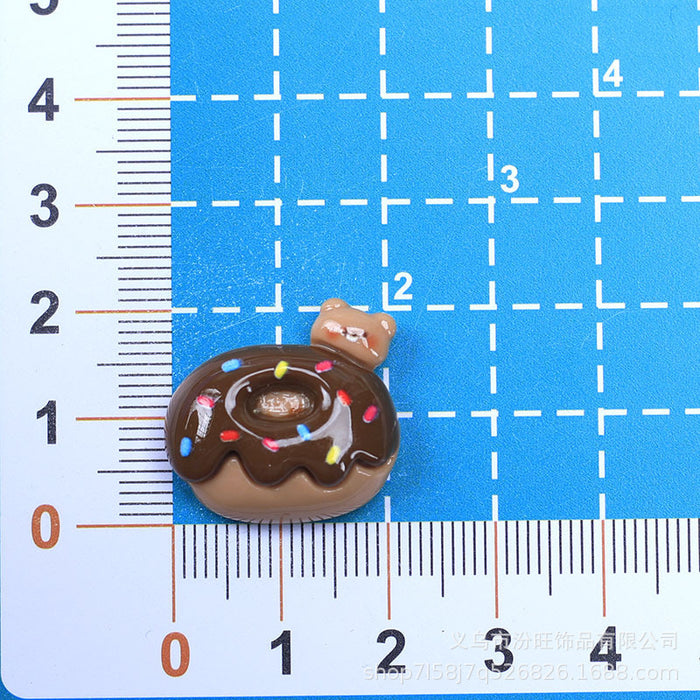 Wholesale Cute Expression Burger Food Toy Cream Glue DIY Resin Accessories Car Sticker Fan Sticker Mobile Phone Case