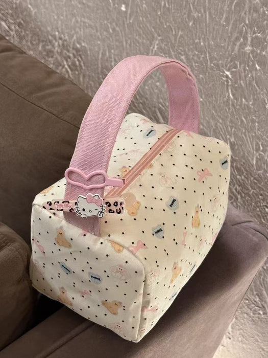 Wholesale Cartoon Bear Print Cosmetic Bag - Large Capacity Travel Toiletry Organizer