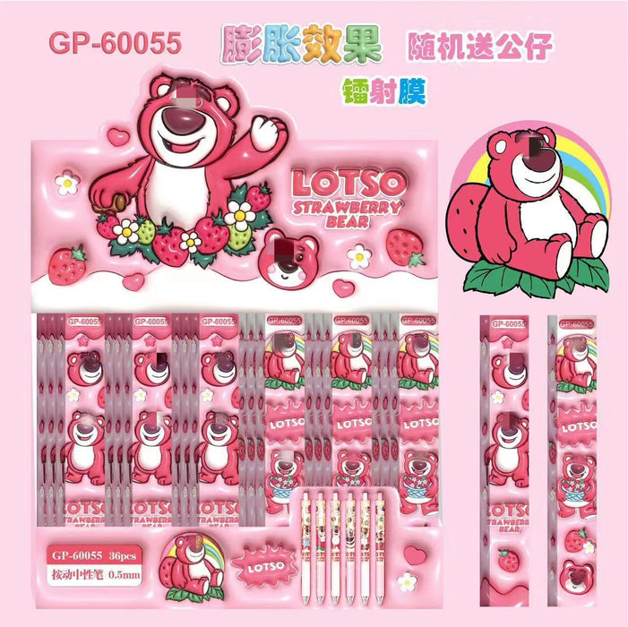 Wholesale Cartoon blind box push pen anime signature pen gravity push gel pen