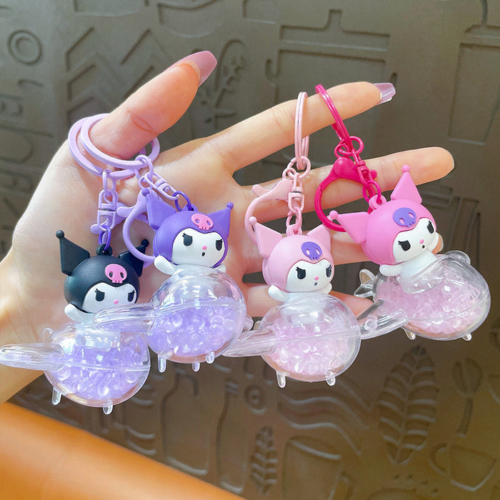 Wholesale Cartoon Acrylic Liquid Quicksand Keychain JDC-KC-YanG046