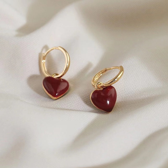Wholesale Geometric square ear buckle temperament earrings, niche design, retro personality, simple fashion, versatile ears