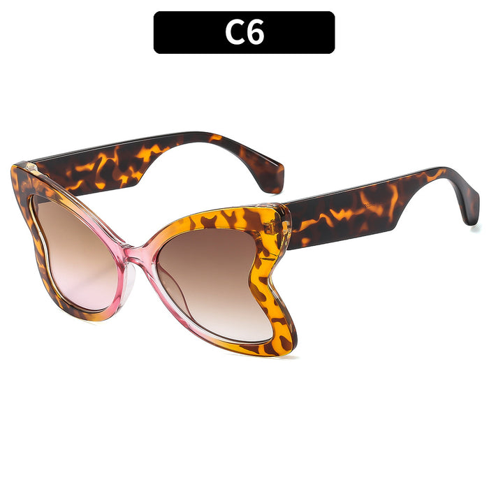 Wholesale Retro Butterfly Flat Mirror PC Sunglasses JDC-SG-XIa083