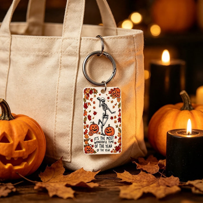Wholesale Acrylic Pumpkin Skull Keychain Pendant  Christmas Y2K Chic Car Key Accessory Gift