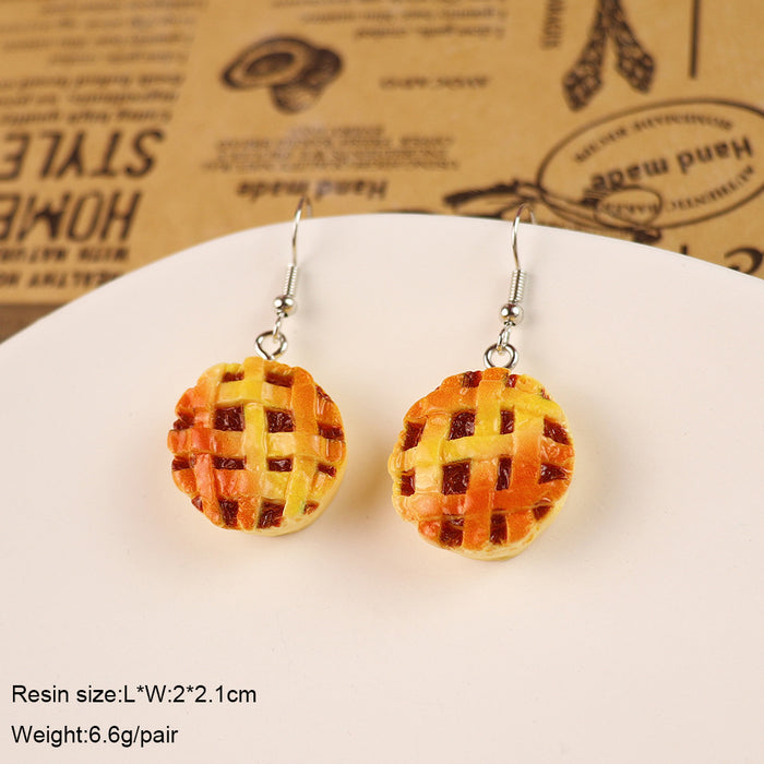 Wholesale Cute Green Donut Earrings - Fashion Food Accessory Gift
