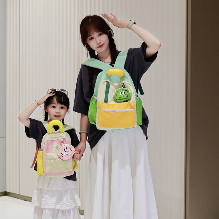 Wholesale Schoolbag Boys and Girls Small Backpack Children Color Schoolbag