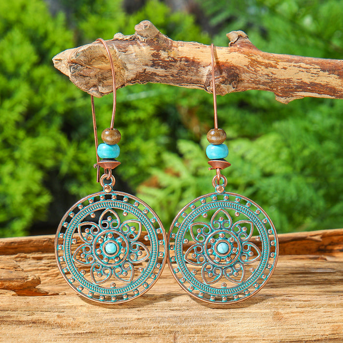 Wholesale Bohemian Vintage Tassel Earring Set Ethnic Style Fashion Accessory MOQ≥2