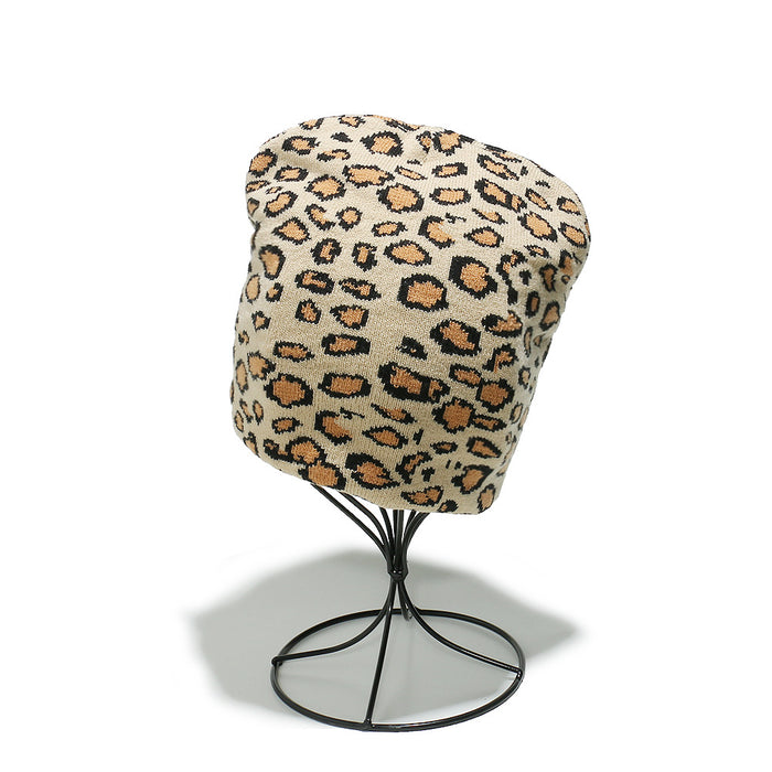 Wholesale Leopard Print Knitted Hat
