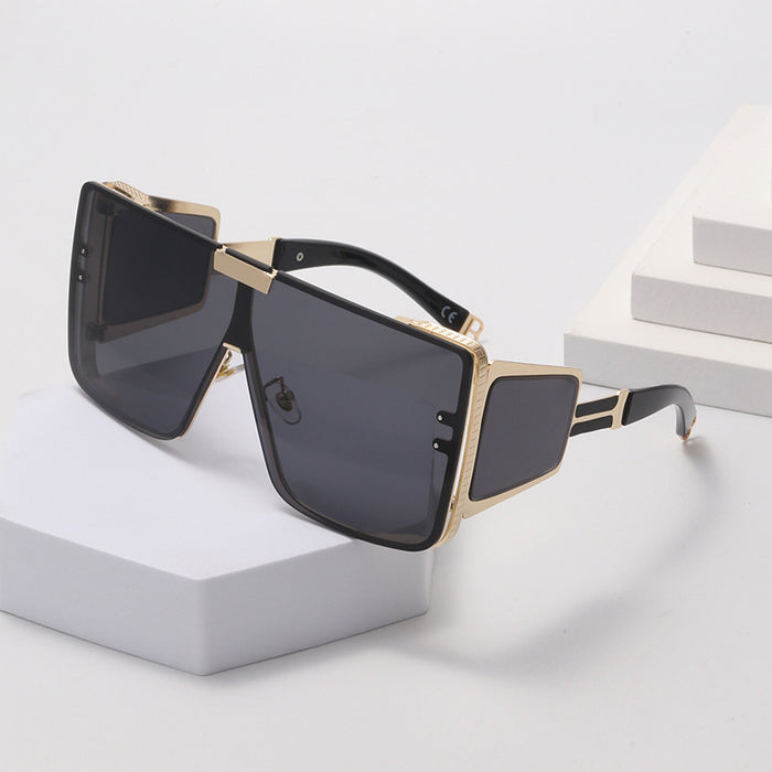 Wholesale Steampunk Large Frame Sunglasses Women's