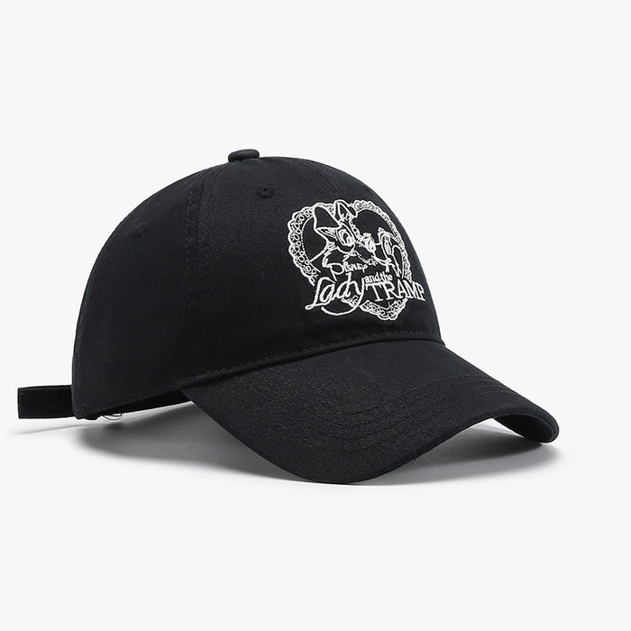 Wholesale New Love Letter Embroidered Duck Tongue Hat New Casual Versatile Sunshade Baseball Hat Wholesale