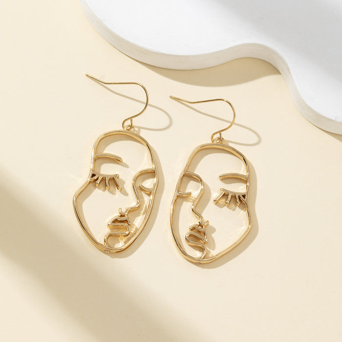 Wholesale Exaggerated high-end earrings personality irregular asymmetrical earrings