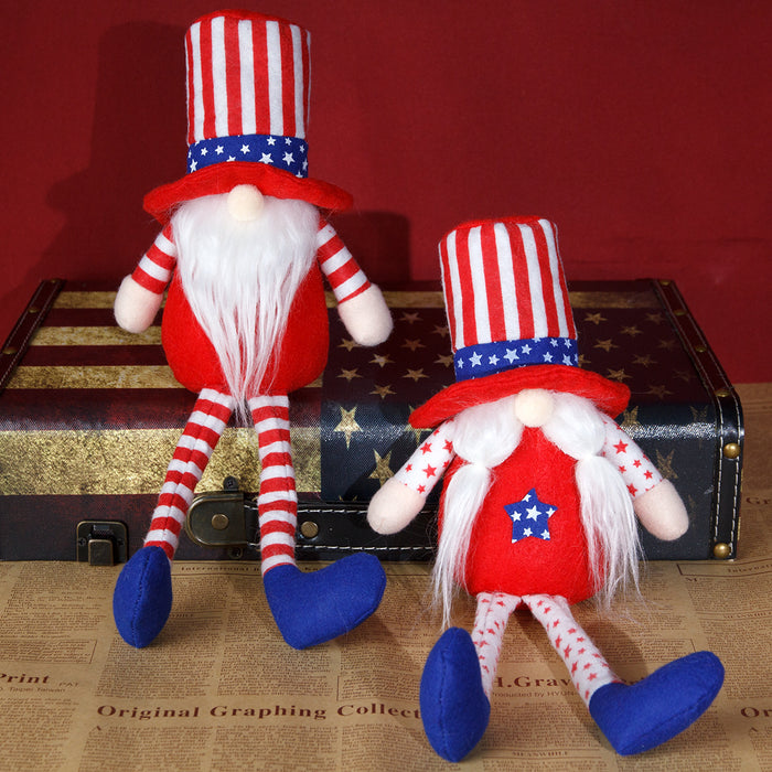 Wholesale New National Day Long Leg Elderly Doll Festival Decoration
